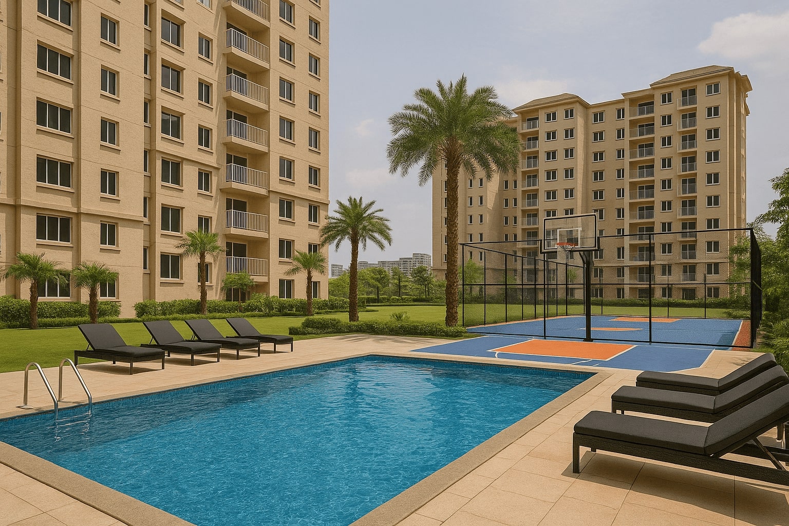 Luxury apartment view 2